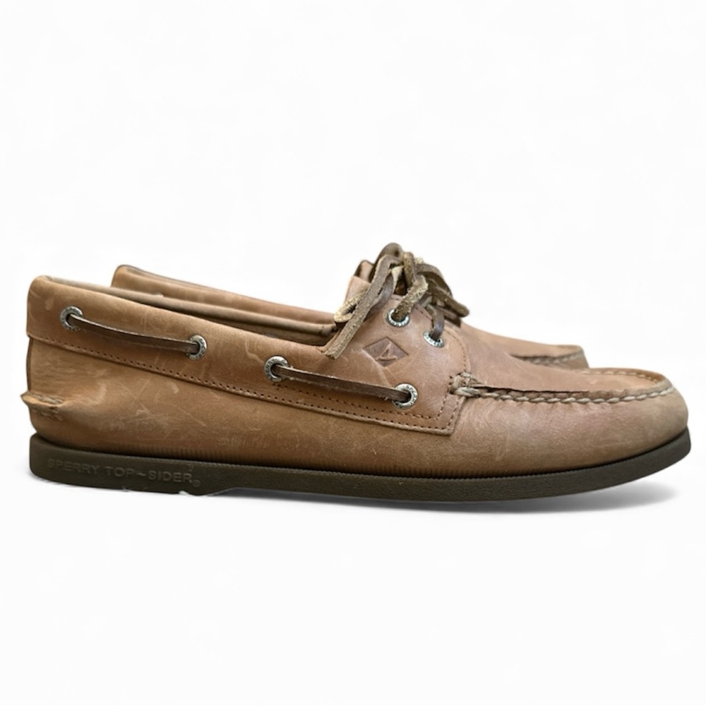 NWOT Sperry Authentic Original 2-eye Boat Shoes by J.Crew in Sahara - Size 10M
